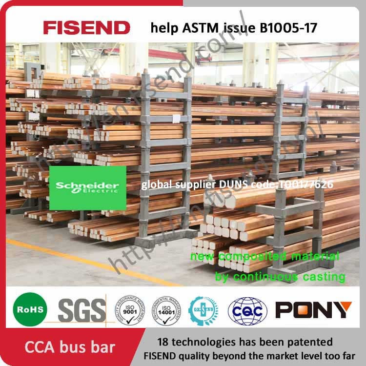 copper clad aluminum bar as the ASTM B1005